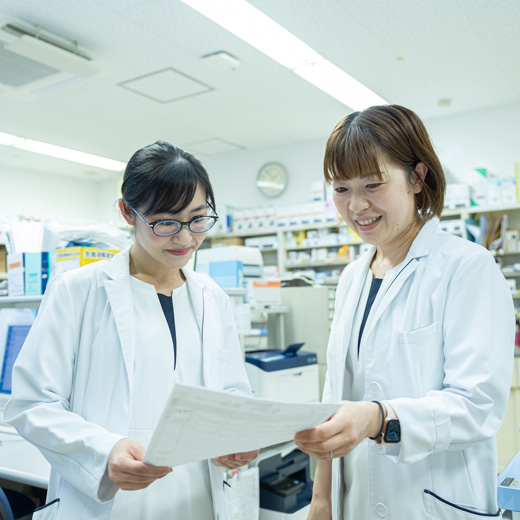 基本の調剤業務をしっかり行います。